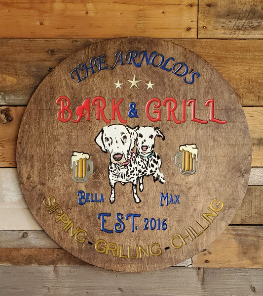 Bark & Grill - Chilling Sign