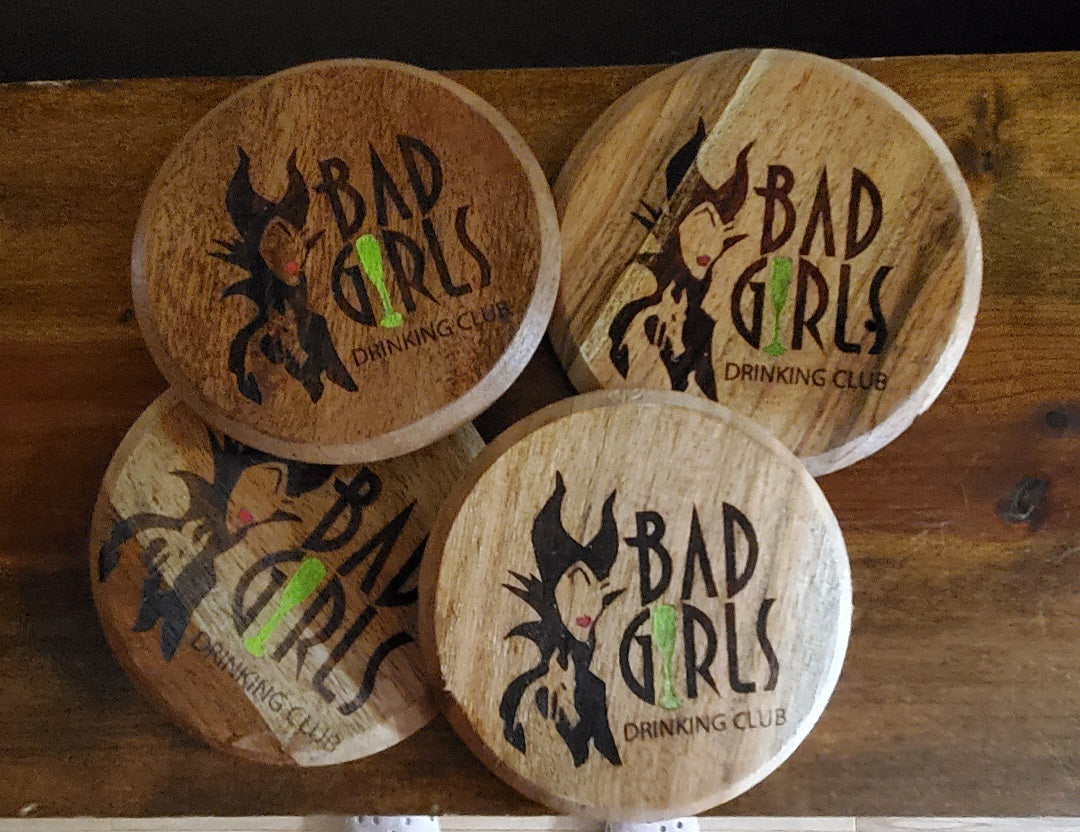 Bad Girls Drinking Club Villians Coaster Set