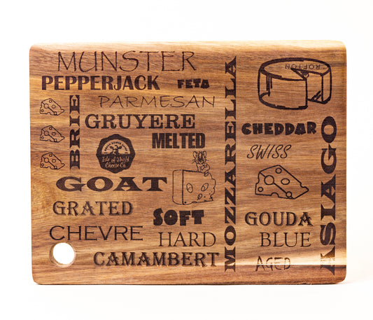 What's in a name?  Cheese!  Cutting/Serving Board
