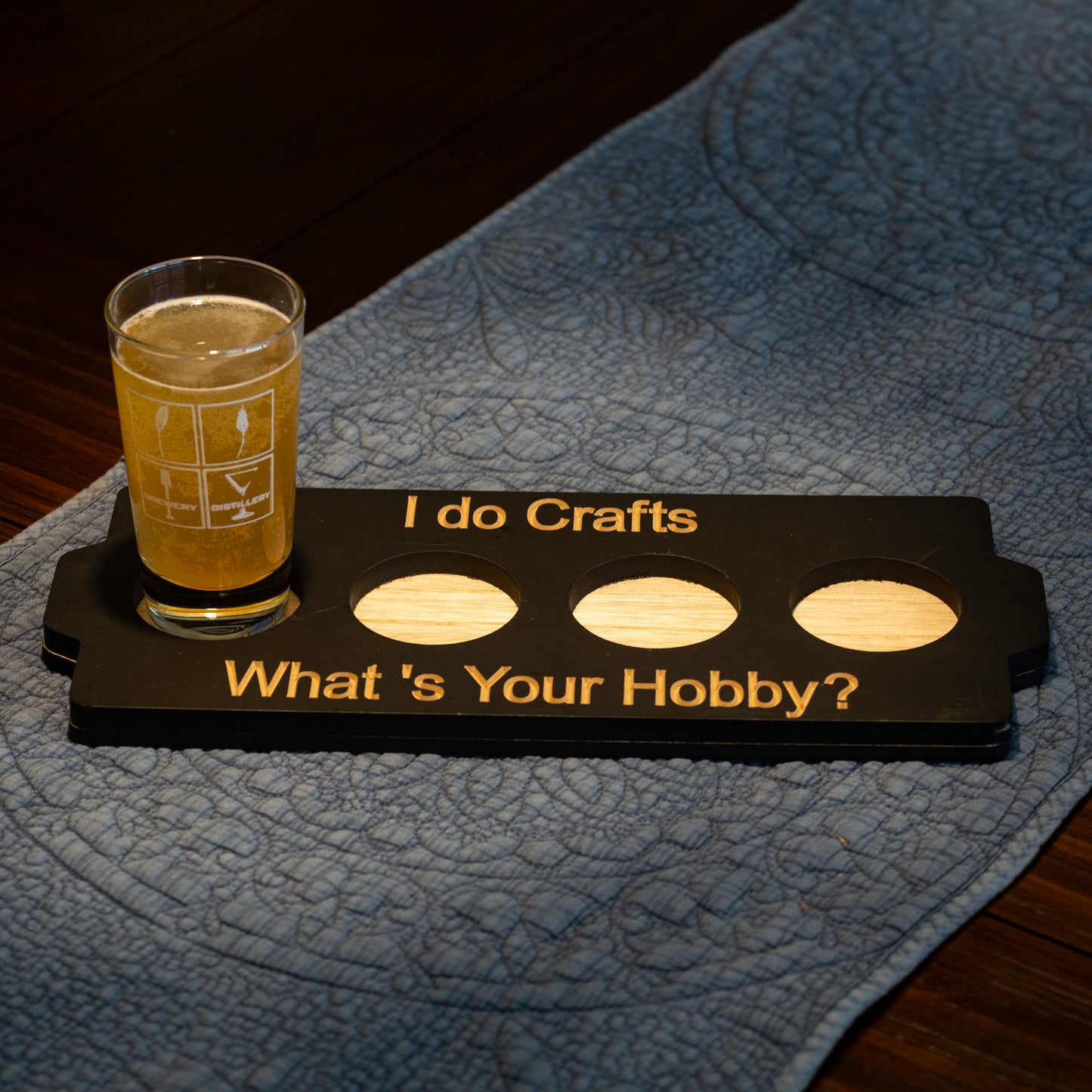 What's Your Hobby Beer Flight Tray