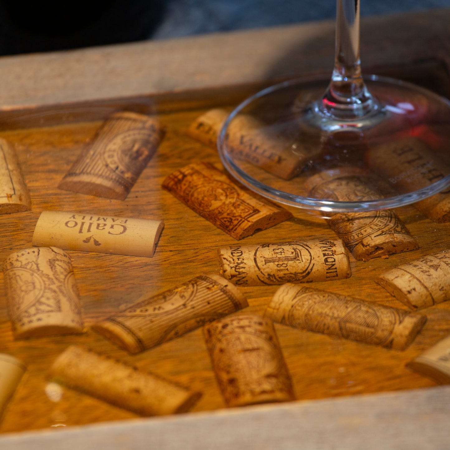 Wine cork embellished Serving Tray