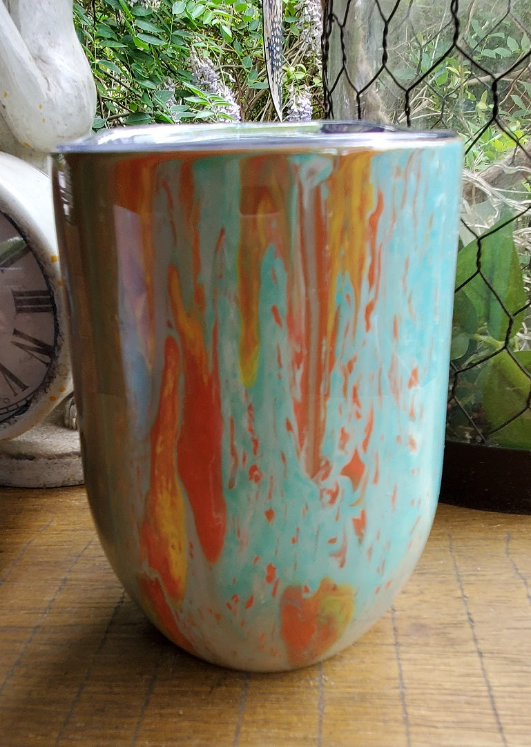 Yellowstone Inspired Southwest Colors Wine/Coffee Tumbler